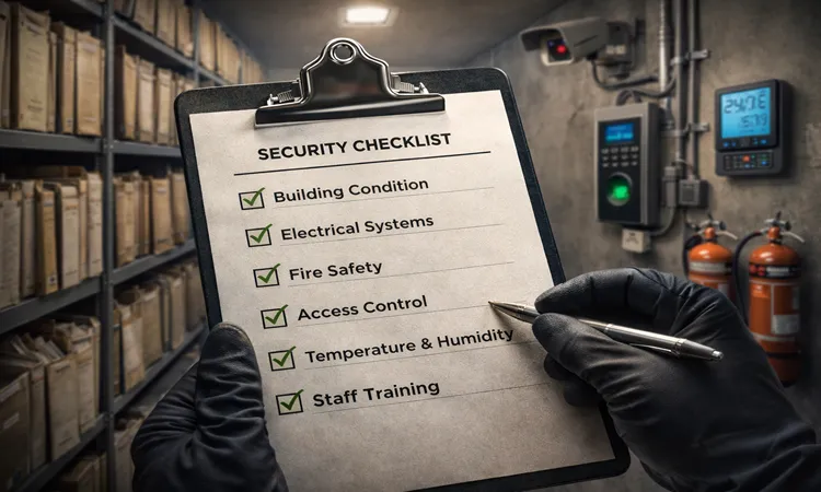 چک لیست امنیت بایگانی سازمانی | مبین بایگان