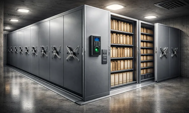 سیستم بایگانی ریلی امن | مبین بایگان