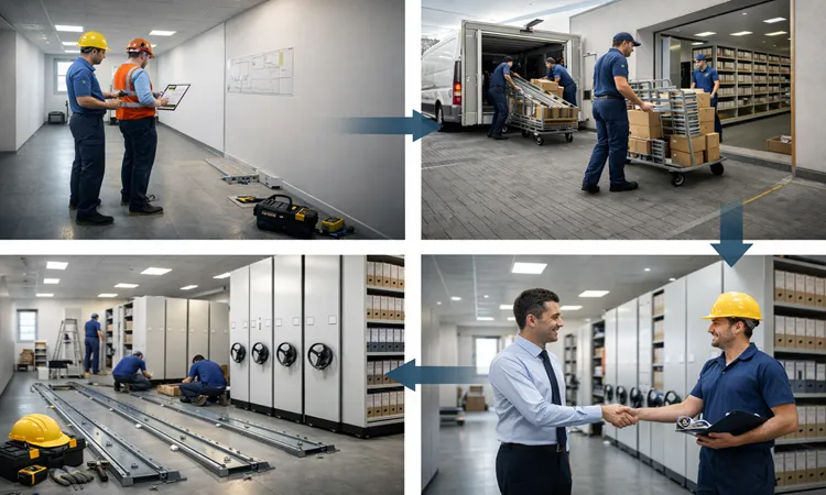 مراحل اجرای پروژه بایگانی ريلي در سازمان | مبین بایگان